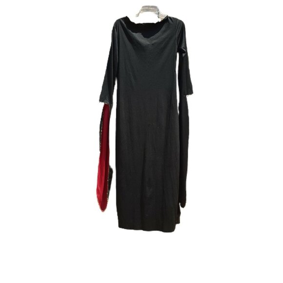 Halloween Vampiress Costume Blood Red & Black LARP Cosplay Goth Lace Up Theater - Picture 9 of 11
